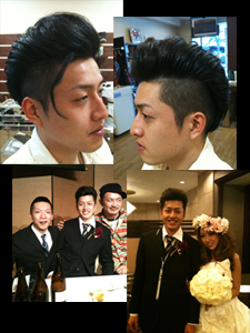 結婚式の主役の勝見さんが朝にセットに来てくださいました♪( ´▽`)☆
